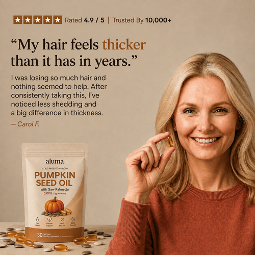 Aluma Pumpkin Seed Oil - Less Shedding