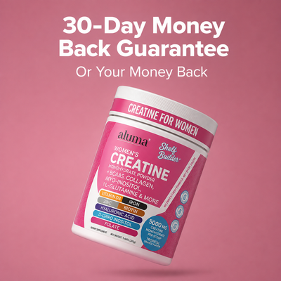 best creatine for women made by aluma 30 day money back guarantee