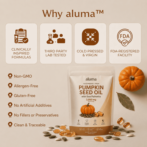 Aluma Pumpkin Seed Oil - Less Shedding